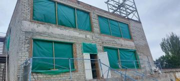 Санкт-Петербург продолжает ремонтно-восстановительные работы в комплексе зданий ГИМС МЧС Мариуполя