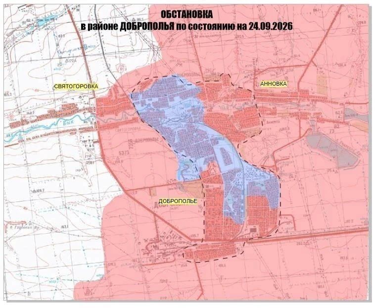 Российские войска активно уничтожают окруженную в Доброполье группировку ВСУ, сообщает Минобороны РФ