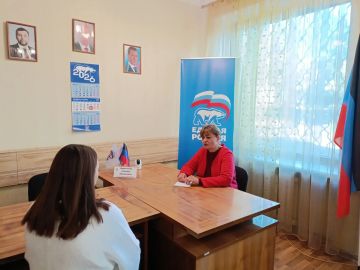 Валентин Левченко: Приём граждан в общественной приёмной партии Единая Россия Киевского района г. Донецка