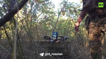 Таран в воздухе: показываем, как расчёты FPV-перехватчиков группировки войск «Запад» уничтожают ударные беспилотники ВСУ