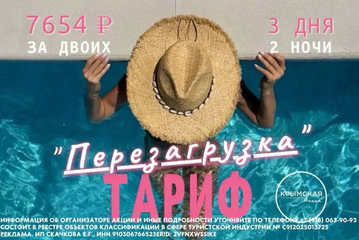 Тариф «Перезагрузка» в Ялте Для жителей ЮФО и новых регионов - повышенная скидка на проживание в гостевом доме «Крымская Ницца»