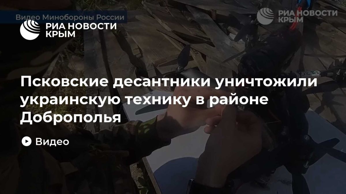Псковские десантники уничтожили украинскую технику в районе Доброполья