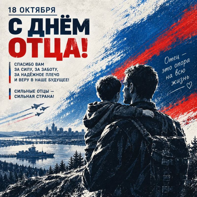 Александр Волошин: Дорогие отцы Донбасса и всей России! Искренне поздравляю вас с Днём отца!