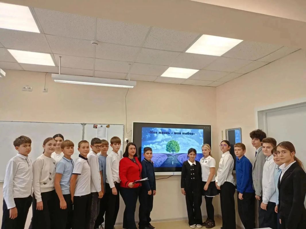 Со школьниками Сартаны провели беседу по профилактике вредных привычек
