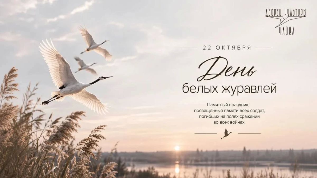 Белые журавли — символ вечной памяти