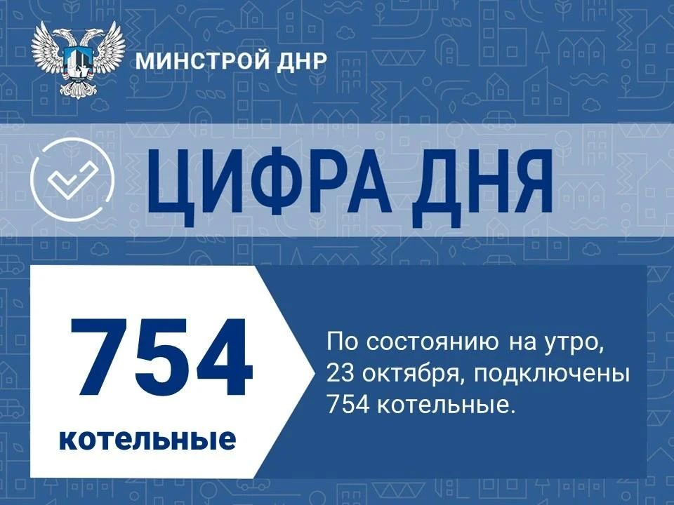Ситуация с запуском котельных в ДНР на утро 23 октября