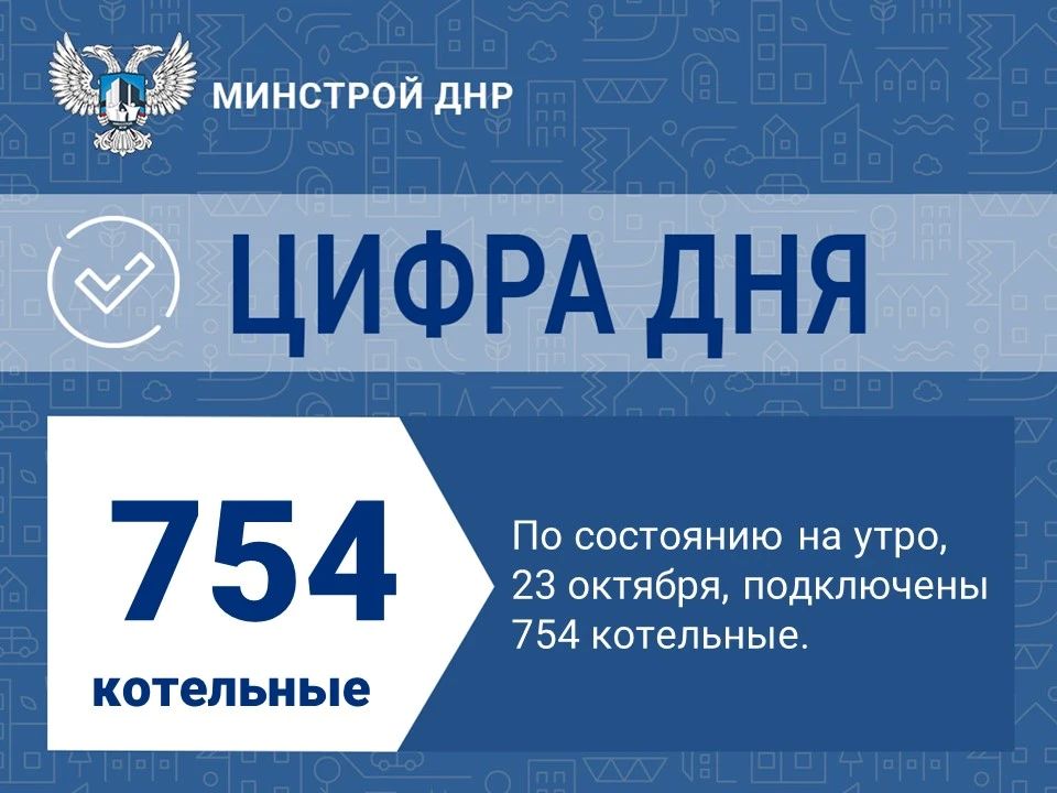 Ситуация с запуском котельных в ДНР на утро 23 октября