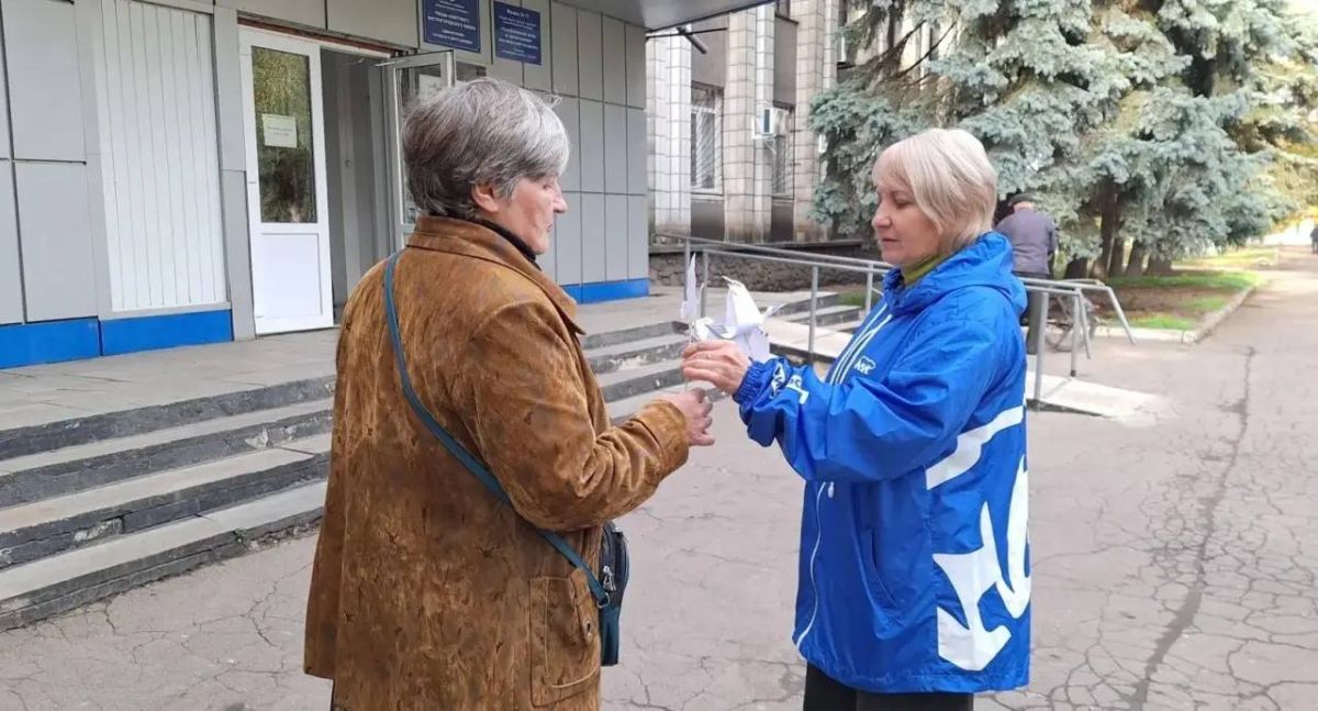 В Советском внутригородском районе городского округа Макеевка состоялась патриотическая акция «Белые журавли»