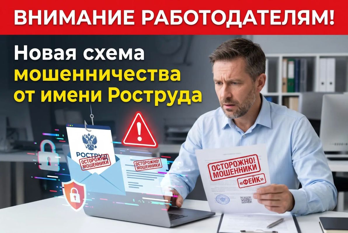Внимание работодателям: новая схема мошенничества от имени Роструда