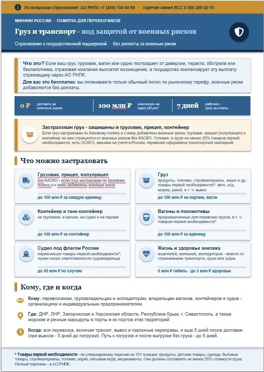 Груз и транспорт под защитой: страхование с государственной поддержкой