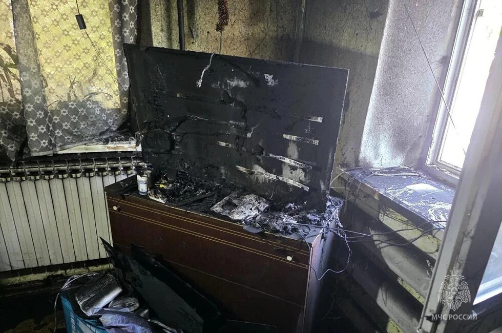 В ДНР пенсионер погиб при пожаре из-за перегревшегося телевизора